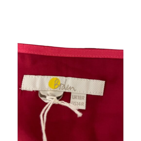 Boden Womens Becky Midi Wrap Dress UK 18R US 14R Red Paisley Floral D0041 NWT - Picture 7 of 14